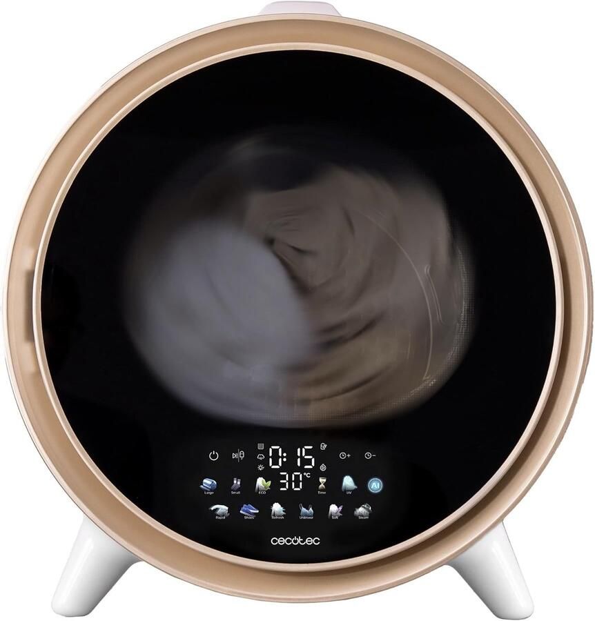 Mini Wasdroger Compacte Droger Snel Kleding Drogen 12 Programma's 3 Kilogram Wit