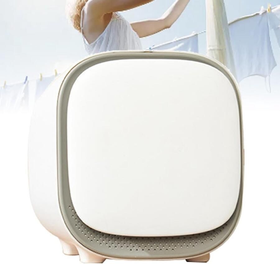 Mini Wasdroger Compacte Droger Snel Kleding Drogen Constante Temperatuur 3kg Capaciteit Wit