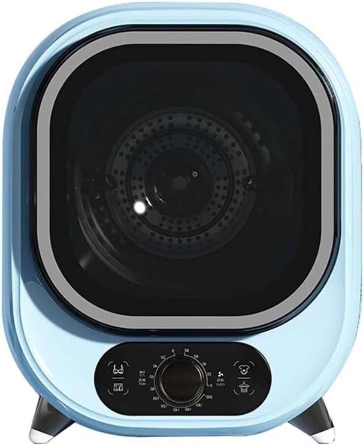 Mini Wasdroger Compacte Droger Snel Kleding Drogen Dubbele Temperatuurregeling 5 Kg Capaciteit Blauw