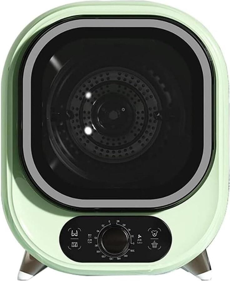 Mini Wasdroger Compacte Droger Snel Kleding Drogen Roestvrijstalen Kuip 500W Groen