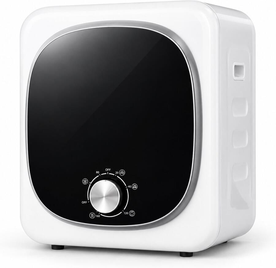 Mini wasdroger – Compacte luchtafvoerdroger met 5 kg capaciteit 5 droogprogramma s en 800 W vermogen