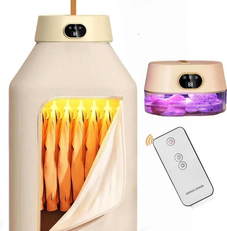 Mini Wasdroger Draagbare Droger Snel Kleding Drogen Met UV Reiniging 30 x 22.5 x 11 cm
