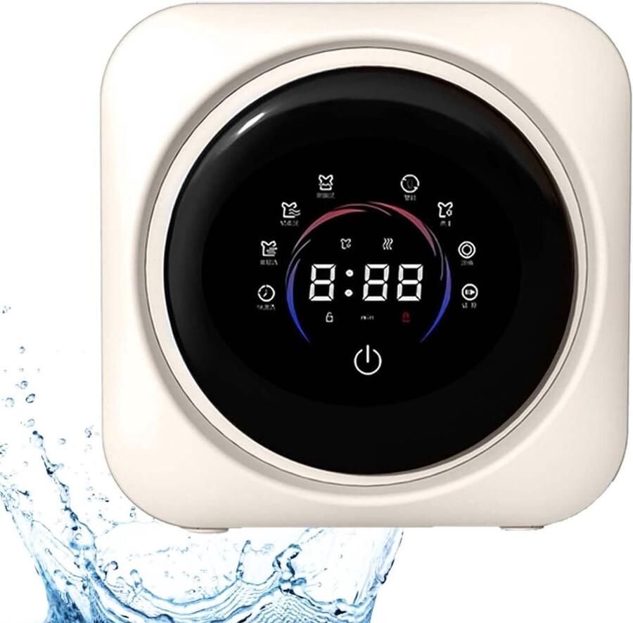 Mini Wasdroger Draagbare Wasmachine Kleine Kleding Wassen Alles-in-één 03 Kg Capaciteit Wit
