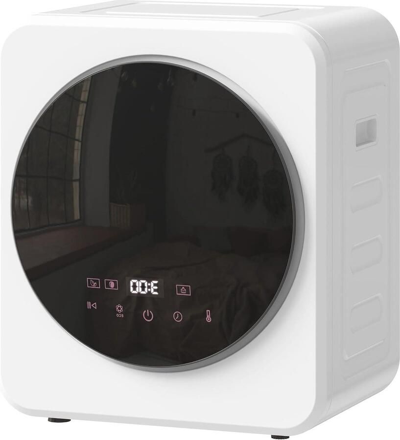 Mini Wasdroger Kleine droger Kleding drogen Instelbare timer 4 kg capaciteit Wit