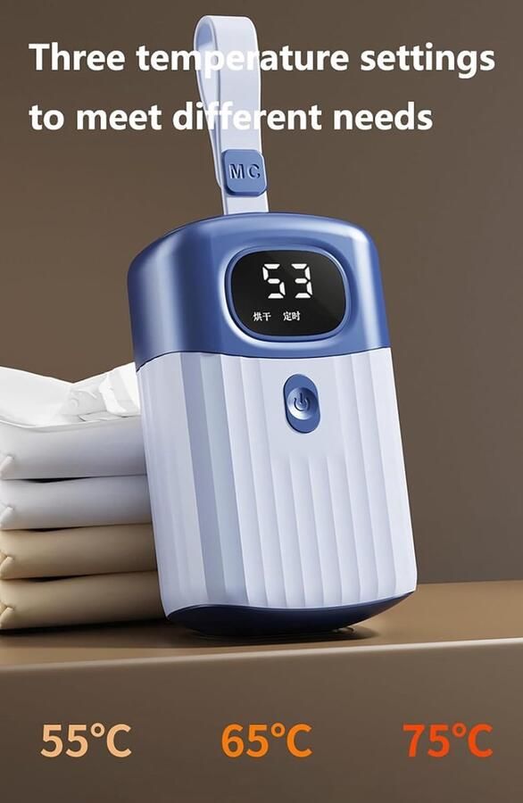 Mini Wasdroger Kleine Kledingdroger Snel Kleding Drogen 360° Luchtcirculatie Opvouwbaar Ontwerp