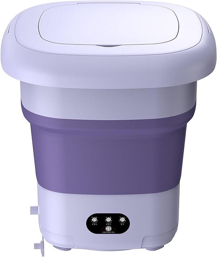 Mini Wasmachine Compact Apparaat Kleine Wasjes Opvouwbaar Ontwerp 9 Liter Capaciteit Wit