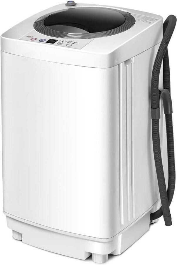 Mini Wasmachine Compact Apparaat Kleine Wasjes Volledig Automatisch 3.5 kg Capaciteit Wit