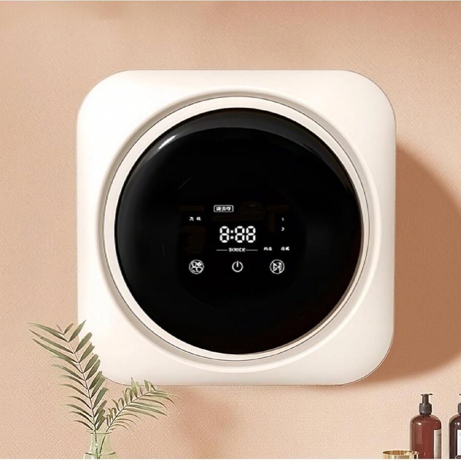 Mini Wasmachine Compact Apparaat Ondergoed Wassen Geïntegreerde Droger 3.5 Liter Wit