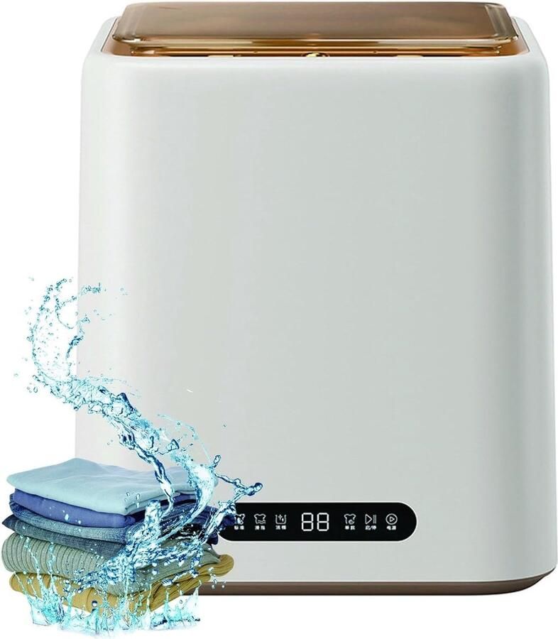 Mini Wasmachine Compact Apparaat Persoonlijk Wassen Zelfreinigende Trommel 7 Liter Capaciteit Wit