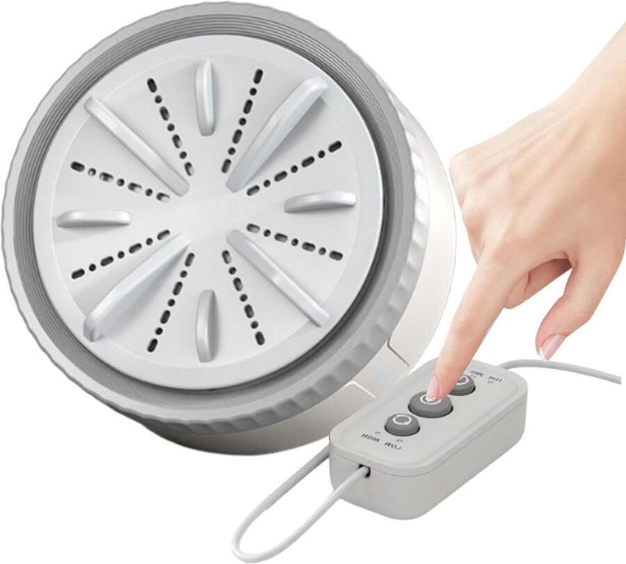 Mini Wasmachine Compact Systeem Delicate Stoffen Wassen Dieptereiniging Technologie 1 kg Capaciteit Grijs