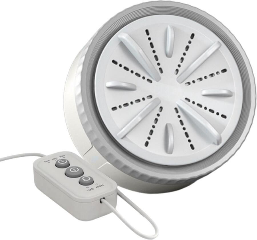 Mini Wasmachine Compact Wasapparaat Fijne Stoffen Wassen Energiebesparend Snelwasprogramma 65 x 11 x 65 cm Grijs