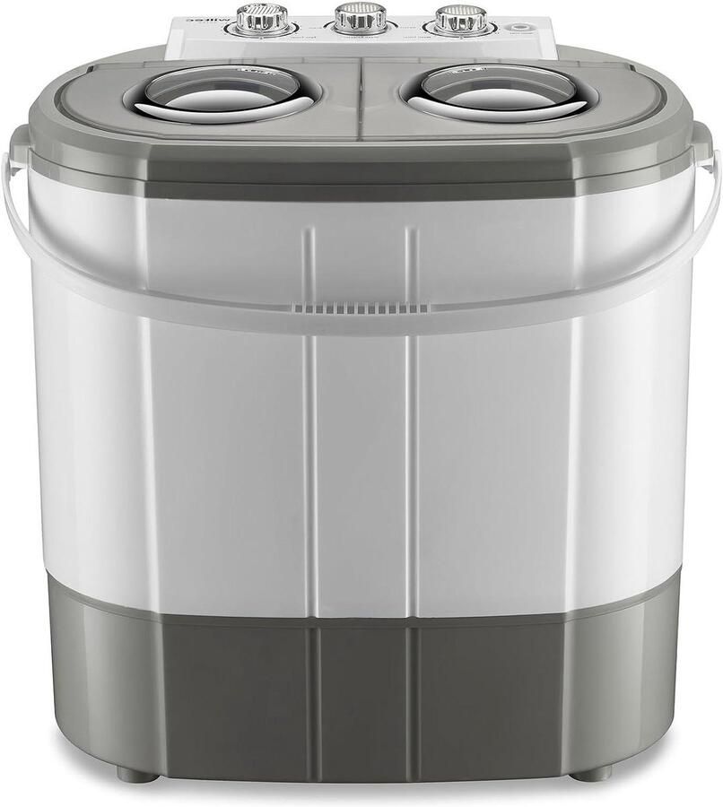 Mini Wasmachine Kampeer Automaat Kleine Wasjes Met Centrifuge 3 kg Capaciteit Grijs
