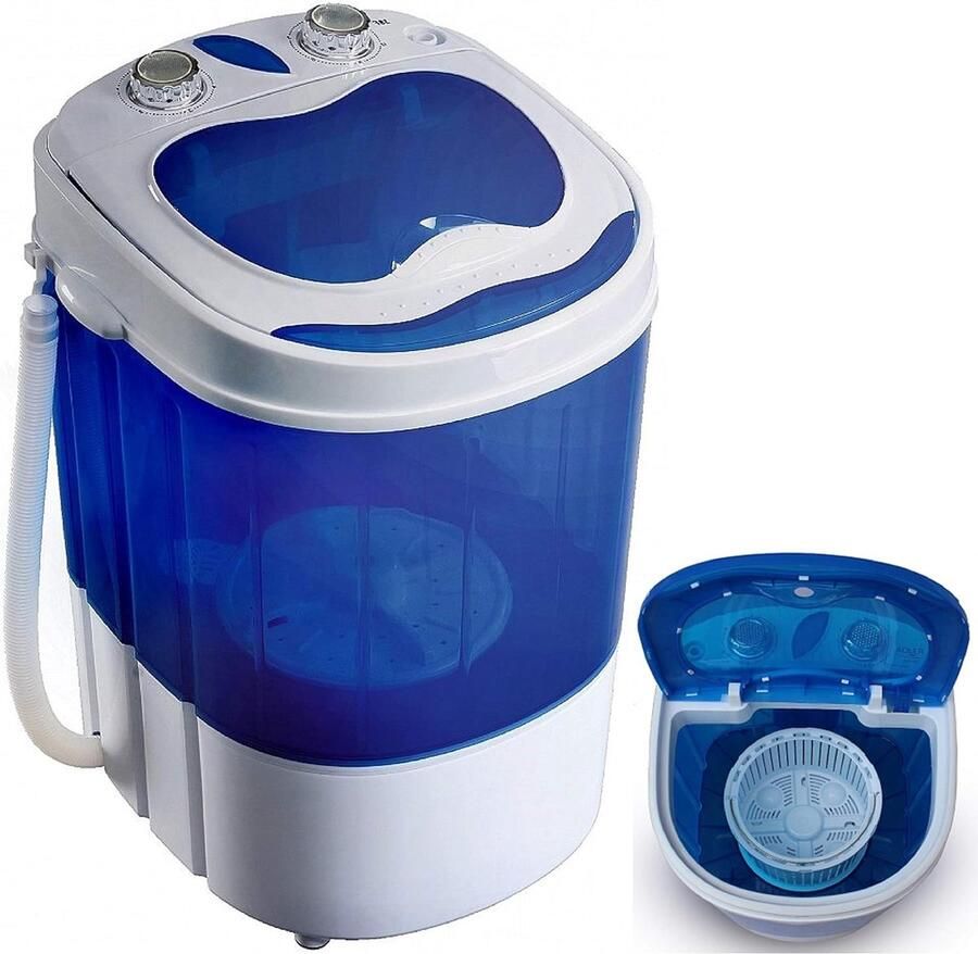 Mini Wasmachine Compacte Wasmachine Kleine Was Met Centrifugefunctie 3 kg Capaciteit Wit