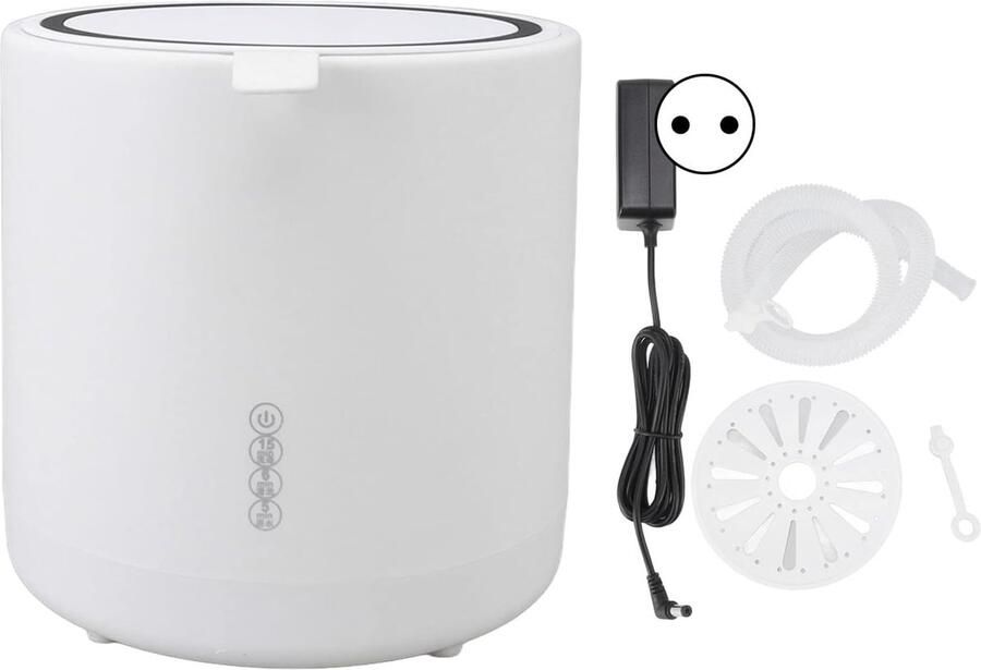 Mini Wasmachine Compacte Washer Kleine Was Blauw Licht Reiniging 6 Liter Wit