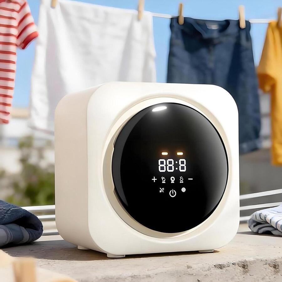 Mini Wasmachine Compacte Wasmachine Ondergoed Wassen 3-in-1 Wassen Drogen 35 Liter Wit