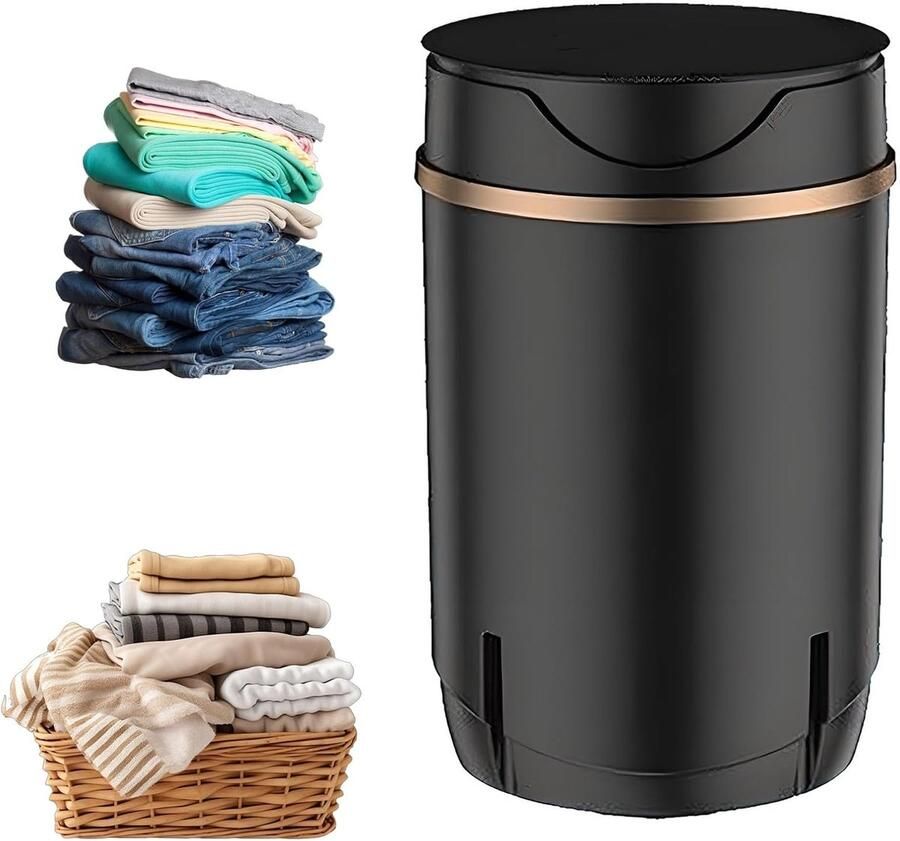 Mini Wasmachine Compacte Wasmachine Schoenen en Sokken Wassen Met Timer en Afvoermand 31x32x49.5cm Blauw