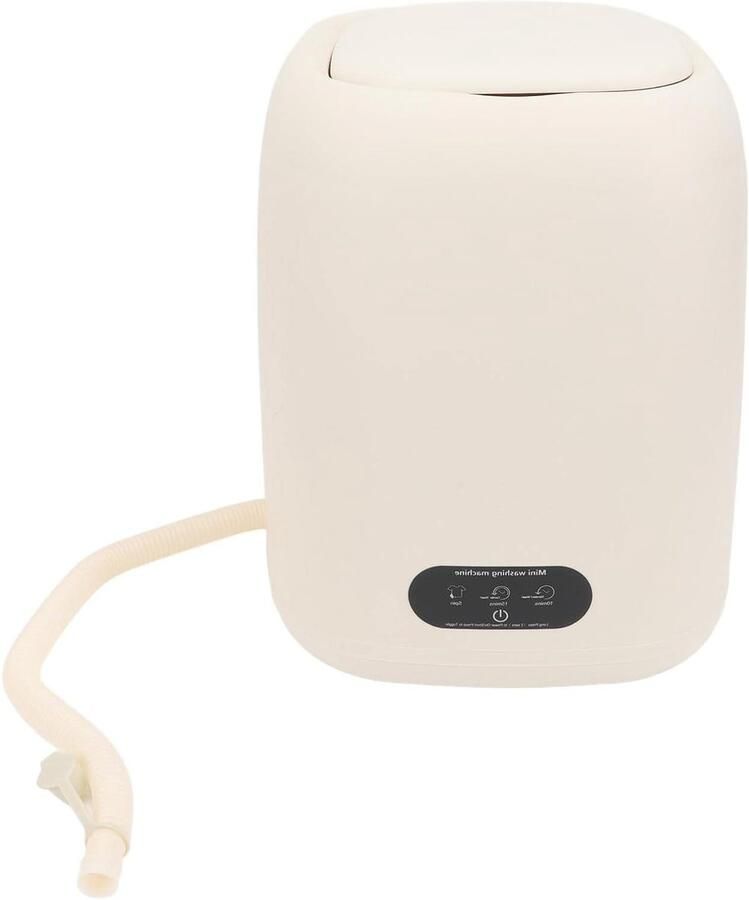Mini Wasmachine Draagbare Reiniger Kleding Wassen Geïntegreerd Wassen Ontwateren 9 Liter Trommel Wit