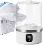Mini wasmachine-kleine wasmachine-camping wasmachine-Kleine wasmachine Mini-wasmachine voor ondergoed Oplaadapparaat voor babykleding handdoeken sokken en delicate kleding wit 12 5x12 5x20cm - Thumbnail 1