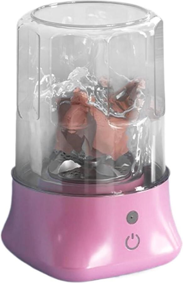 Mini Wasmachine Draagbare Reiniger Kleine Was Oplaadbare Batterij 14 cm Hoog Roze