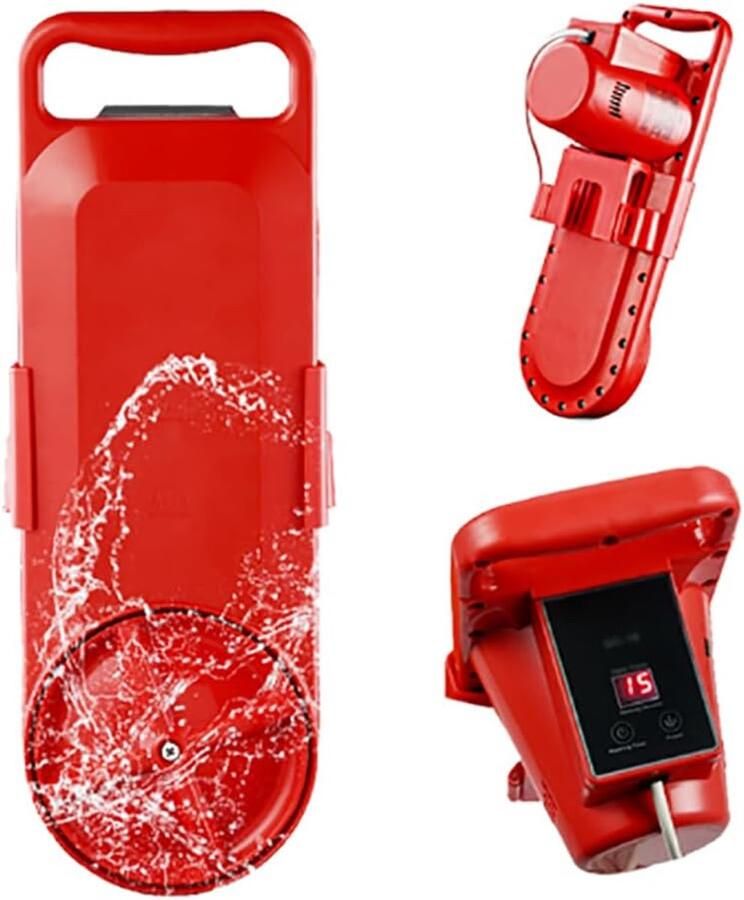 Mini Wasmachine Draagbare Reiniger Reizen Kamperen Ultrasoon Turbine Technologie 2.5 kg capaciteit Rood