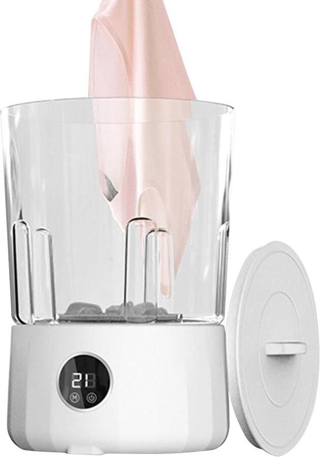 Mini-wasmachine Draagbare reiniger Snel kleding reinigen Oplaadbaar met 3 modi 15 liter Wit