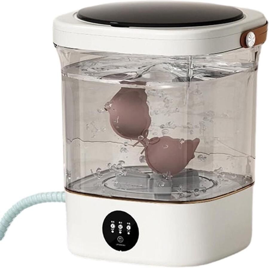 Mini Wasmachine Draagbare Textielreiniger Ondergoed Wassen Stille Werking 12 Liter Wit