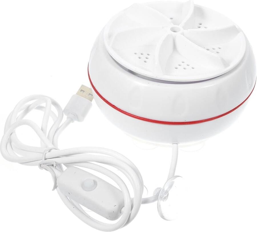 Mini Wasmachine Draagbare Washer Kleine Kleding Wassen Ruimtebesparend Compact Design 10.5x10.5x5.5cm Wit