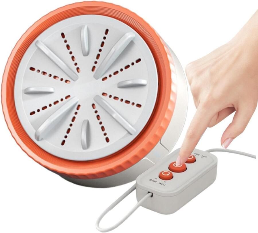 Mini Wasmachine Draagbare Washer Kleine Was Zachte Reiniging Compact Formaat Oranje
