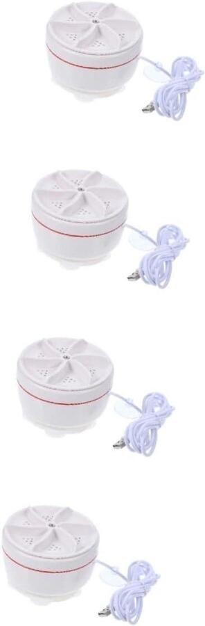 Mini Wasmachine Draagbare Washer Reizen en Kleine Was Imiteert Handwas 4 Stuks Set Wit