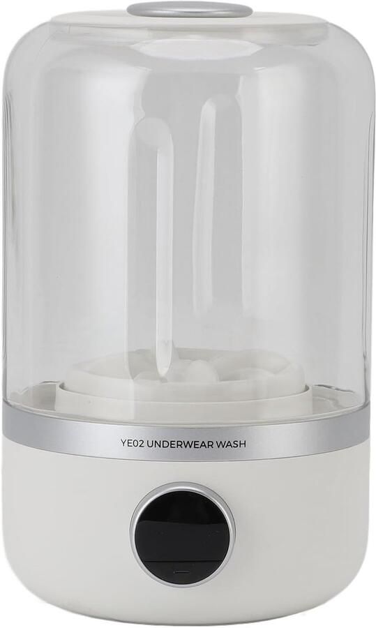 Mini wasmachine Draagbare wasmachine Babykleding reinigen Stille werking 22x14x13 cm Wit