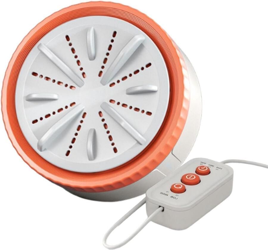 Mini Wasmachine Draagbare Wasmachine Delicate Stoffen Hygiënische Dieptereiniging Compact Formaat Oranje