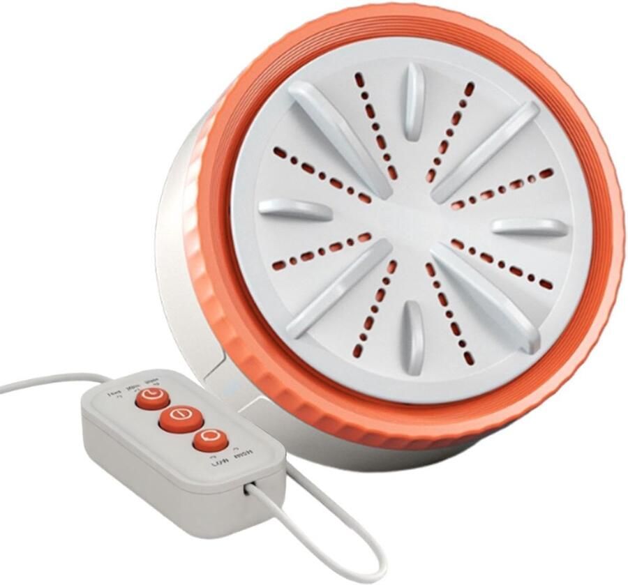 Mini Wasmachine Draagbare Wasmachine Delicate Stoffen Wassen Compact Ontwerp 65 x 11 x 65 cm Oranje