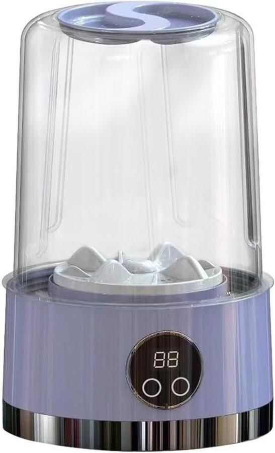 Mini Wasmachine Draagbare Wasmachine Kleine Ruimtes Draadloos Gemak 21 x 20 x 20 cm Paars