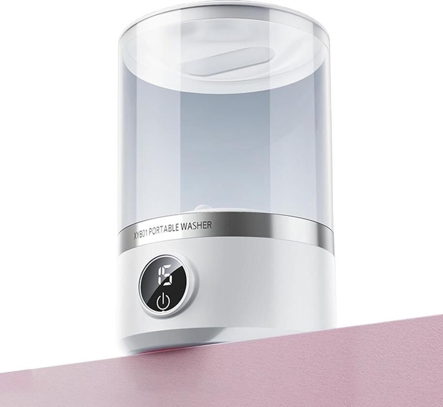 Mini Wasmachine Draagbare Wasmachine Kleine Was Stille Werking 1.7L Capaciteit Wit