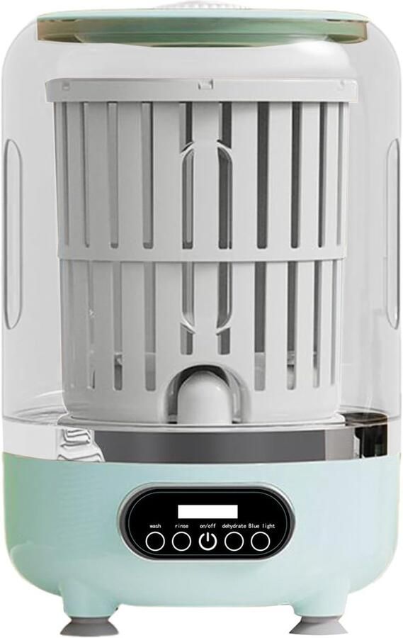 Mini Wasmachine Draagbare Wasmachine Kleine Wasjes 3 Wasmodi 10 liter Groen