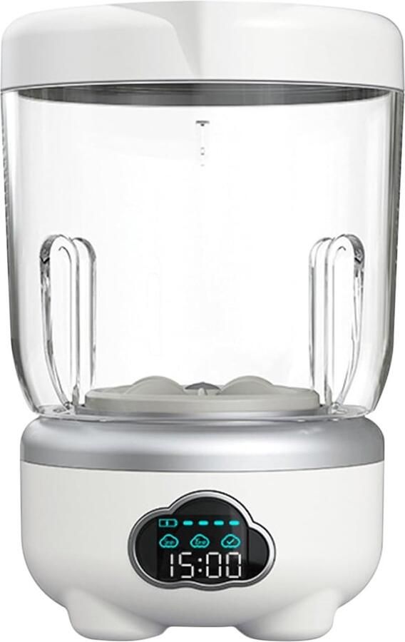 Mini Wasmachine Draagbare Wasmachine Ondergoed Kleine Wasjes Doen Digitale Display 1.6 Liter Wit