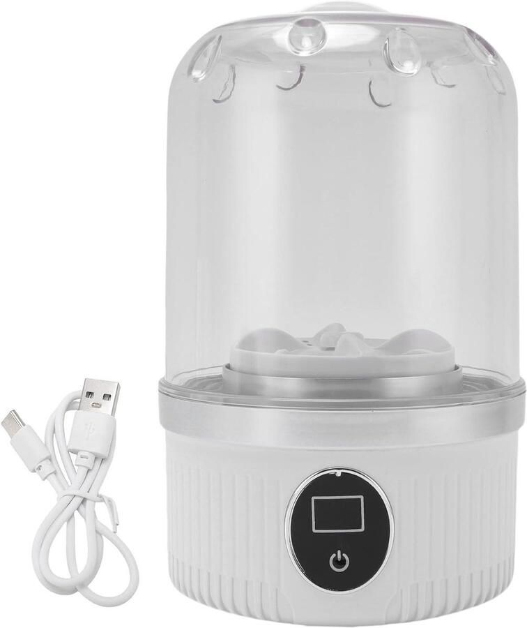 Mini Wasmachine Draagbare Wasmachine Ondergoed Wassen Draadloos en Compact 22 x 14 x 14 cm Wit