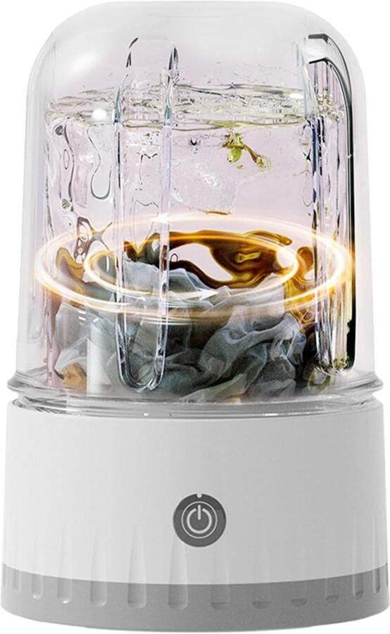 Mini Wasmachine Draagbare Wasmachine Ondergoed Wassen Draadloos Ontwerp 1 Liter Capaciteit Wit