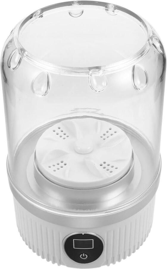 Mini Wasmachine Draagbare Wasmachine Ondergoed Wassen Oplaadbaar 12.5x20.5x12.5 cm Wit