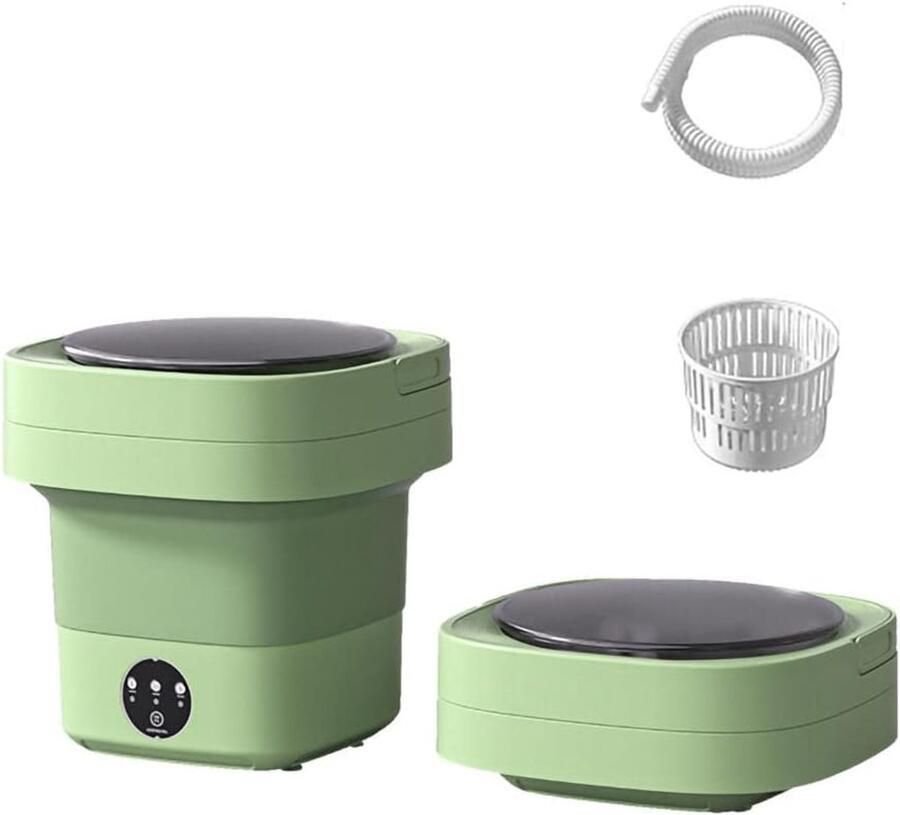 Mini Wasmachine Draagbare Wasmachine Ondergoed Wassen Opvouwbaar Ontwerp Compact Formaat Wit
