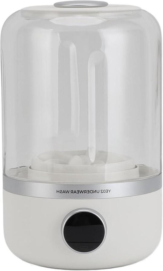 Draagbare Wasmachine Mini Wasmachine Babykleding Wassen Draadloos Oplaadbaar 22 x 14 x 13 cm Wit