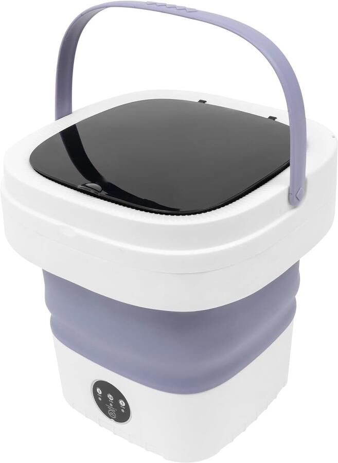Mini Wasmachine Draagbare Wasmachine Opvouwbaar Kleine Wasjes Met Centrifuge 12 Liter Paars
