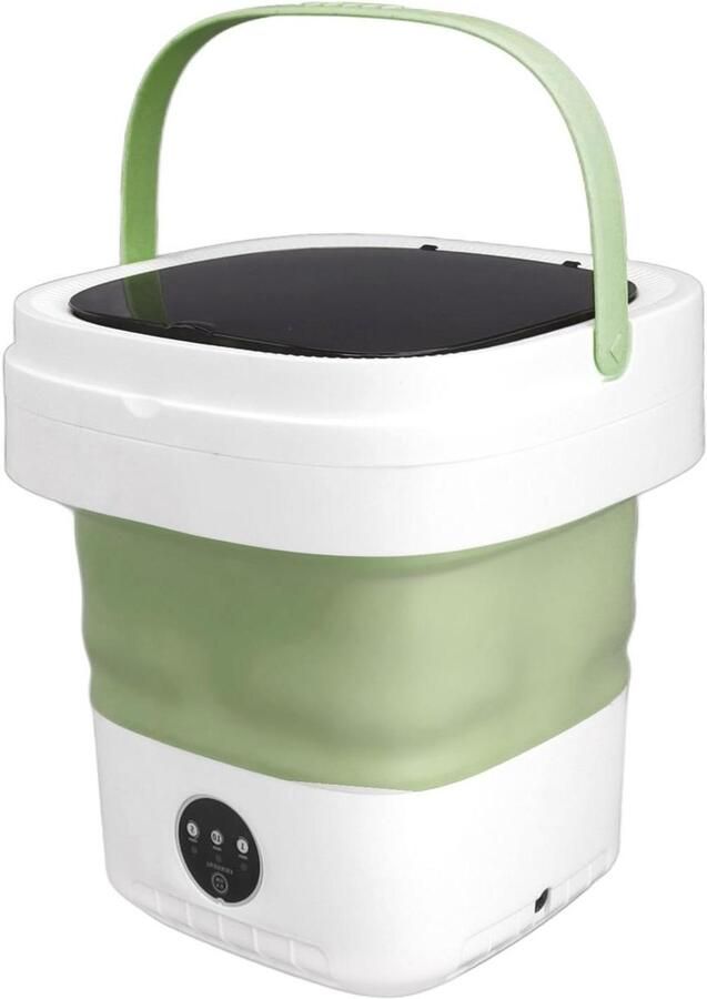 Mini Wasmachine Draagbare Wasmachine Opvouwbaar Lichte Was Opvouwbaar Design 40 x 31 x 18 cm Groen