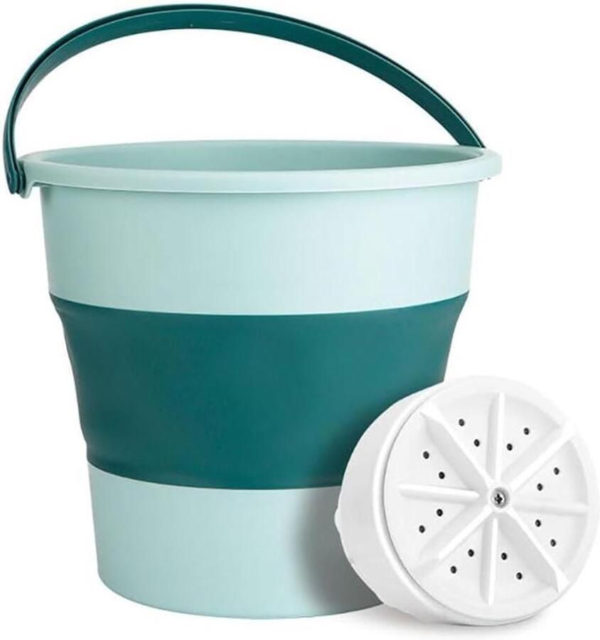 Mini Wasmachine Draagbare Wasmachine Persoonlijk Wassen Opvouwbare Kuip 10L Capaciteit Wit