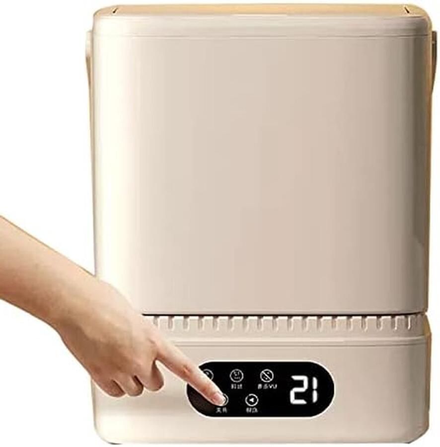 Mini Wasmachine Draagbare Wasmachine Persoonlijke Kleding Wassen Geïntegreerde Droger 5L Capaciteit Wit