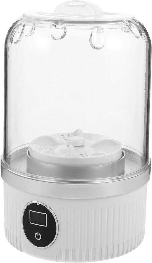 Mini Wasmachine Draagbare Wasmachine Persoonlijke Was Oplaadbaar Gemak 12.5 x 20.5 cm Wit