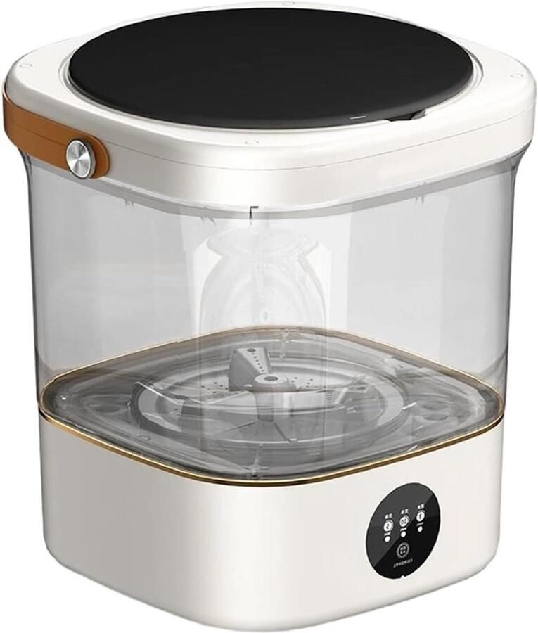 Mini-wasmachine Draagbare Wasmachine Reizen en Camping Hygiënische Scheiding 12 Liter Capaciteit Wit