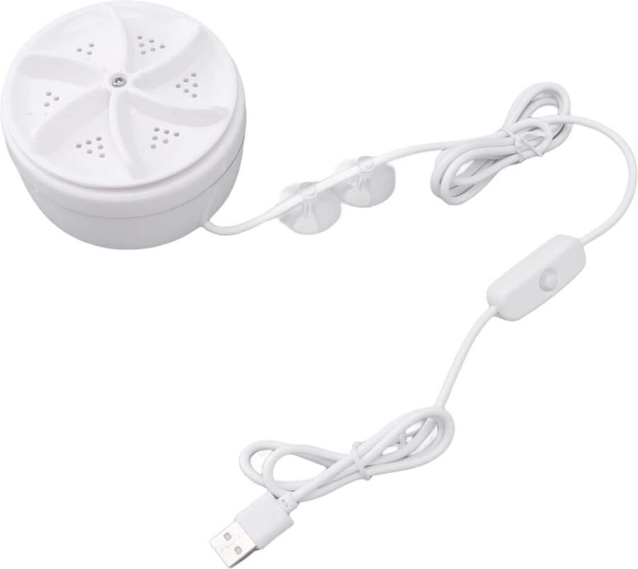 Mini Wasmachine Draagbare Wasmachine Snel Kleding Wassen Ultrasoon Vlekken Oplossen 9x9x5.5 cm Wit