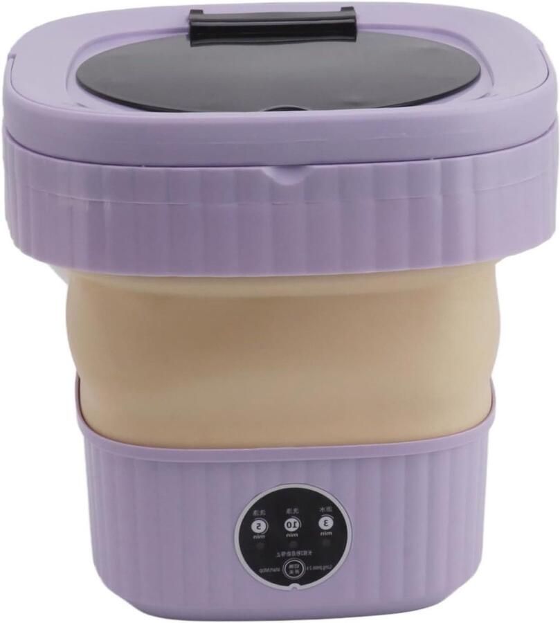 Mini Wasmachine Draagbare Wasmachine Snelle Was Opvouwbaar Ontwerp 6 Liter Wit