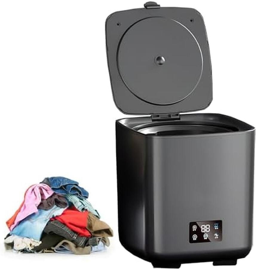 Mini Wasmachine Draagbare Wasmachine Kleine Wasjes 4-in-1 Functionaliteit 10 Liter Wit